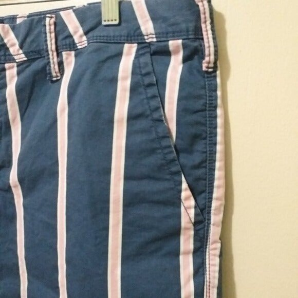 - American Eagle Mens Slim Chino Stretch Khaki Preppy Slacks short in size 38 - Picture 2 of 7